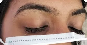 Before eyebrow threading at Brows Zone Union Square NYC