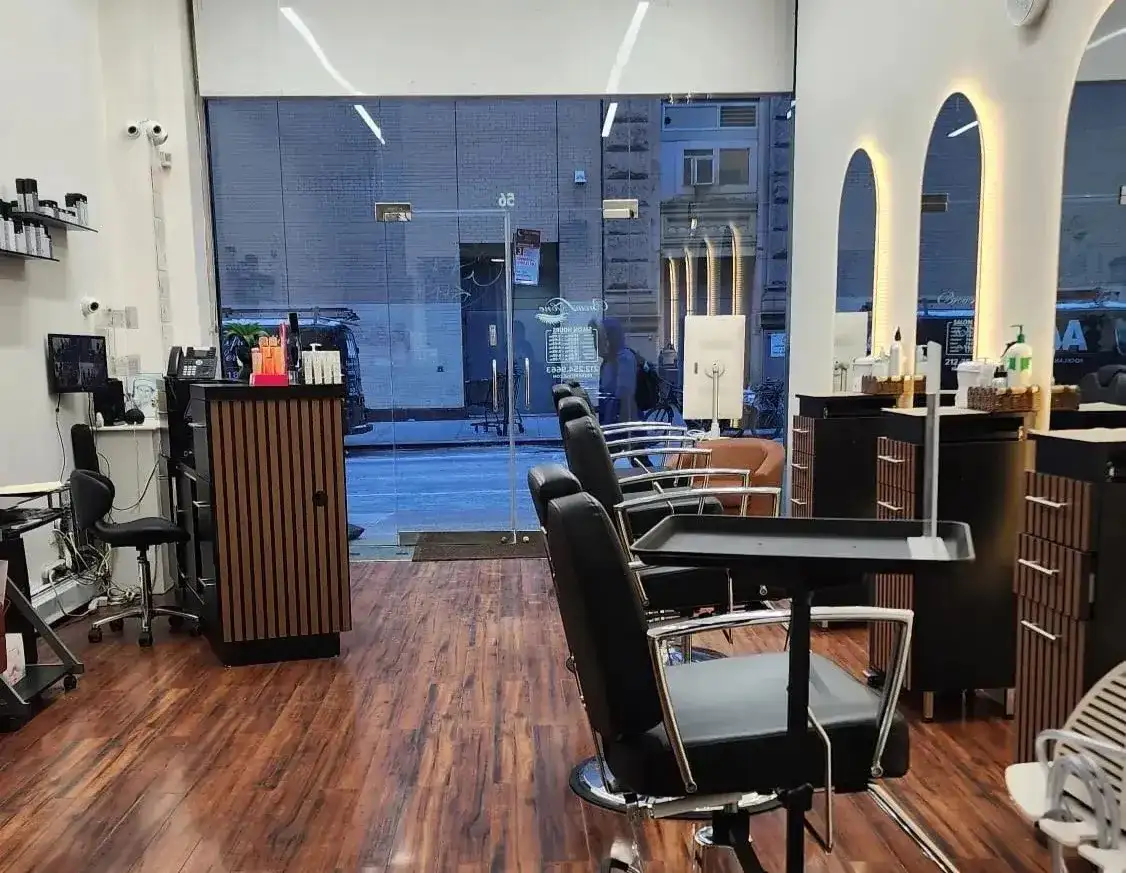 Brows Zone beauty salon interior at 56 E 13th Street Union Square New York